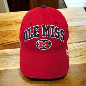 Ole Miss Rebels Strapback Cap Hat Embroidered Baseball Trucker Red Blue Zephyr